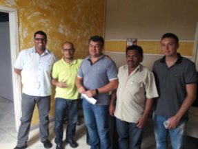 Gransol Sr. Valter, reatando contrato com o Sindtrab